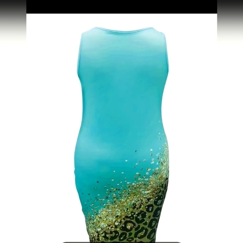 NEW STRETCH BODYCON DRESS PLUS SIZE 3XL - Picture 6 of 7